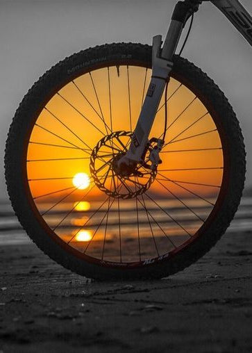 Balance_-_Bicycle_wheel_with_sunset