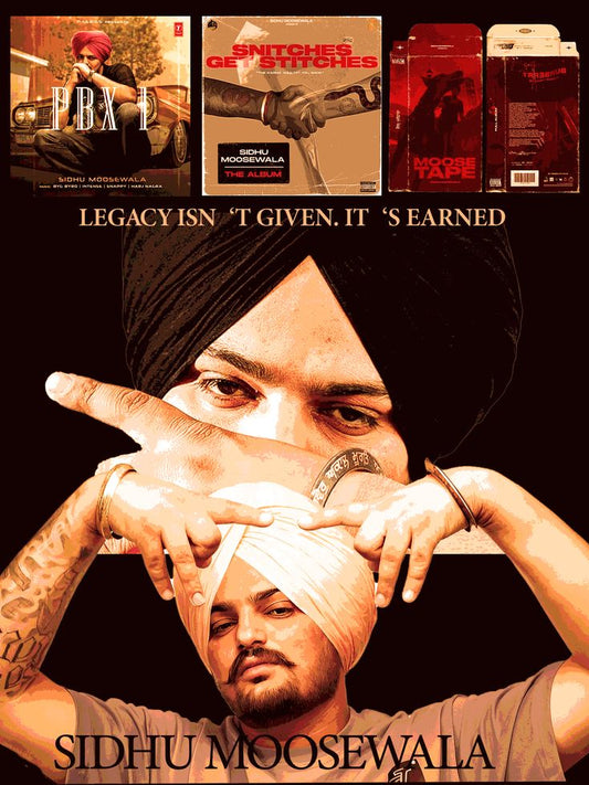 Sidhu Moosewala – Songs Wall Frame