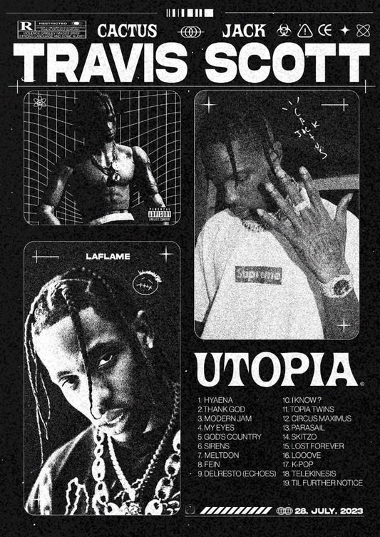 Travis Scott – Songs Wall Frame