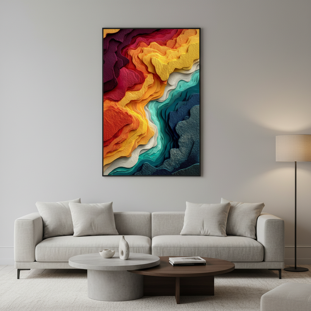 Abs Design framed wall art print — Casa Blend