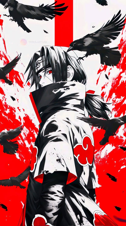 Crimson Raven Shinobi – Anime Wall Poster
