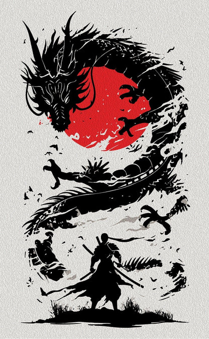 Dragon’s Shadow Samurai – Anime Wall Poster