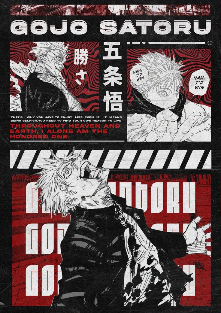 GOJO SATORU – Anime Wall Poster