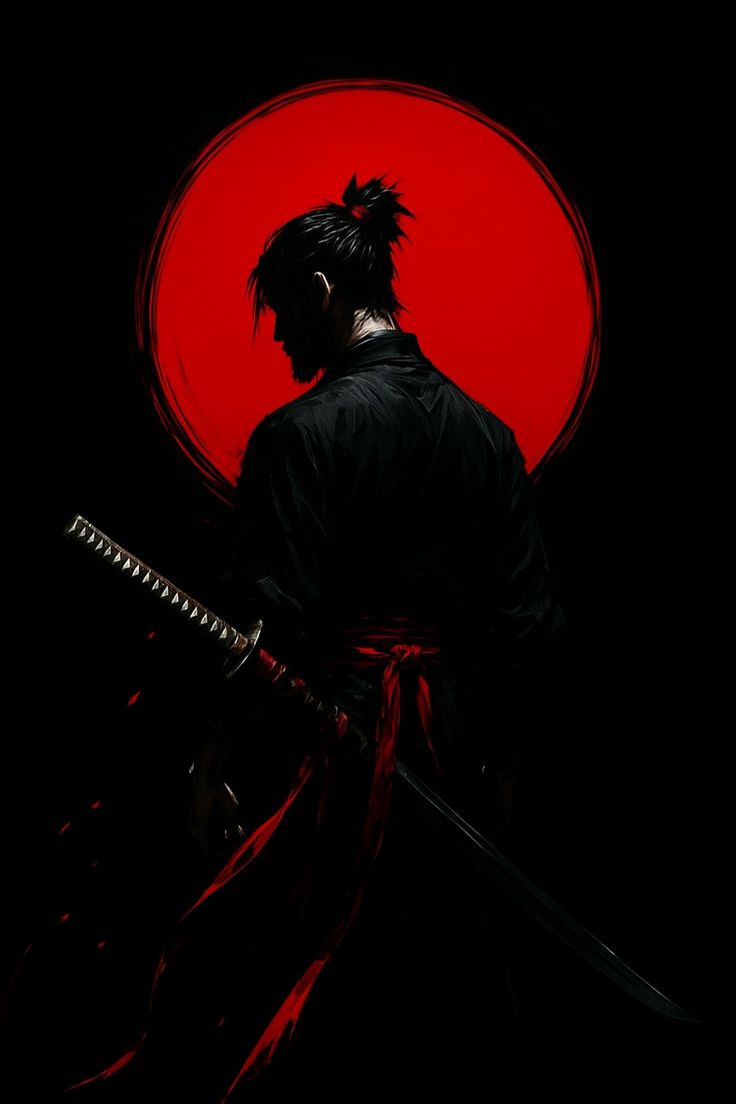 Silhouette of a Samurai