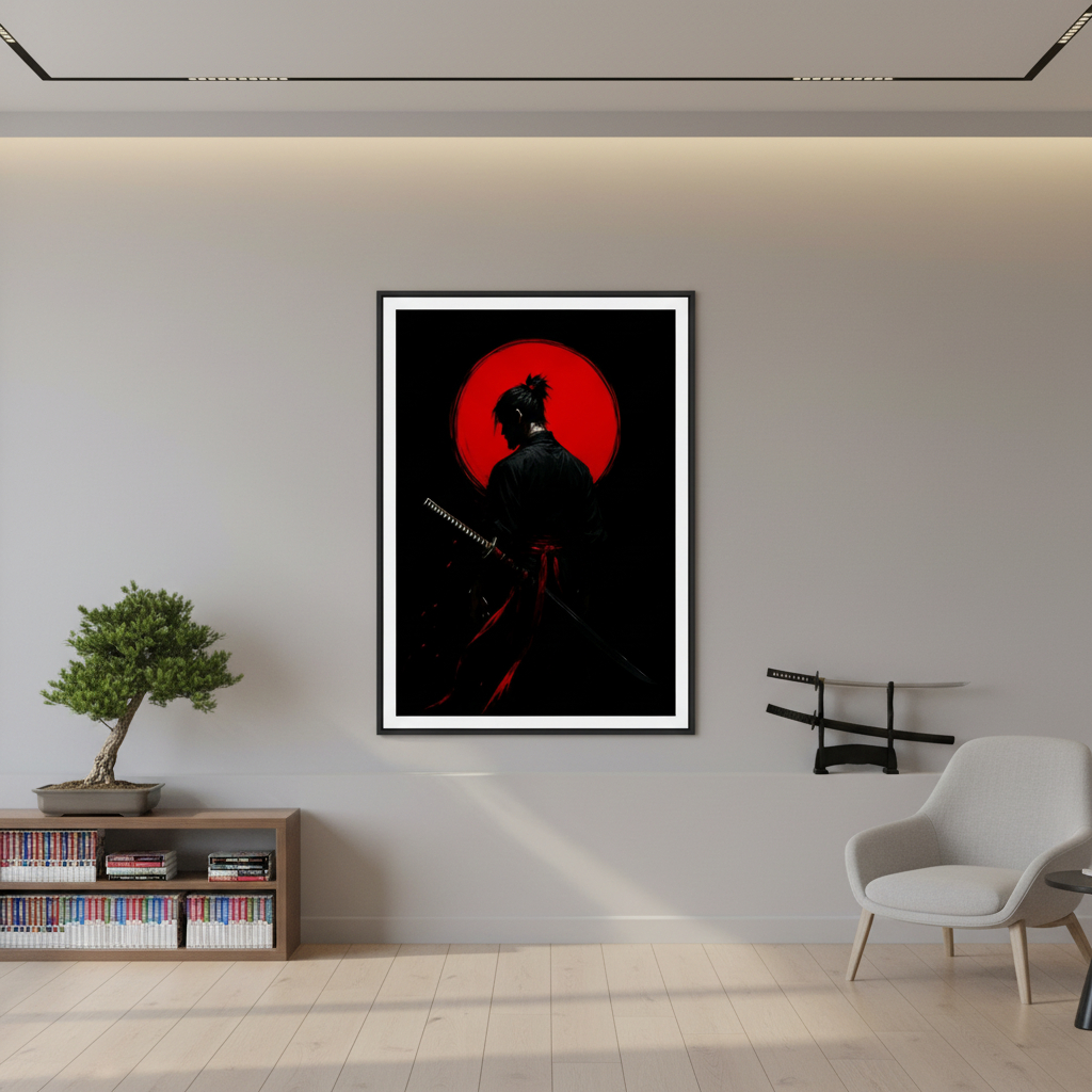 Silhouette of a Samurai