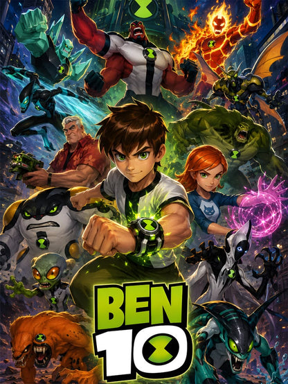BEN TEN OMNI framed wall art print — Casa Blend