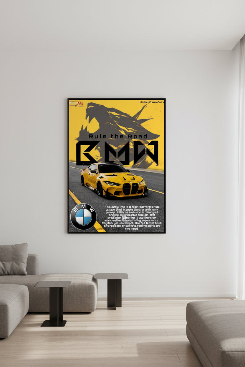 Cars - Yellow BMW