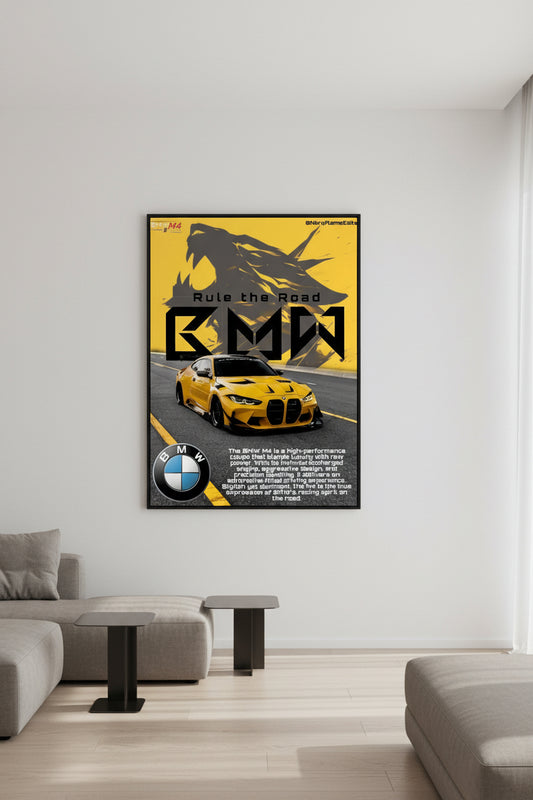 Cars - Yellow BMW