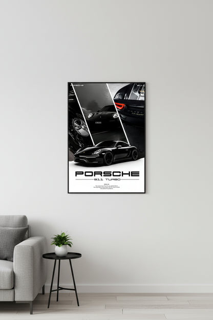 Cars - Black Porsche 911 Turbo