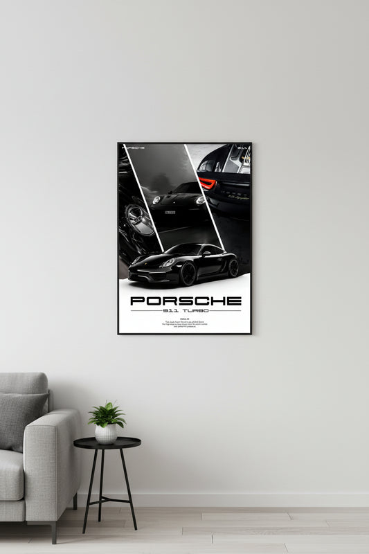 Cars - Black Porsche 911 Turbo