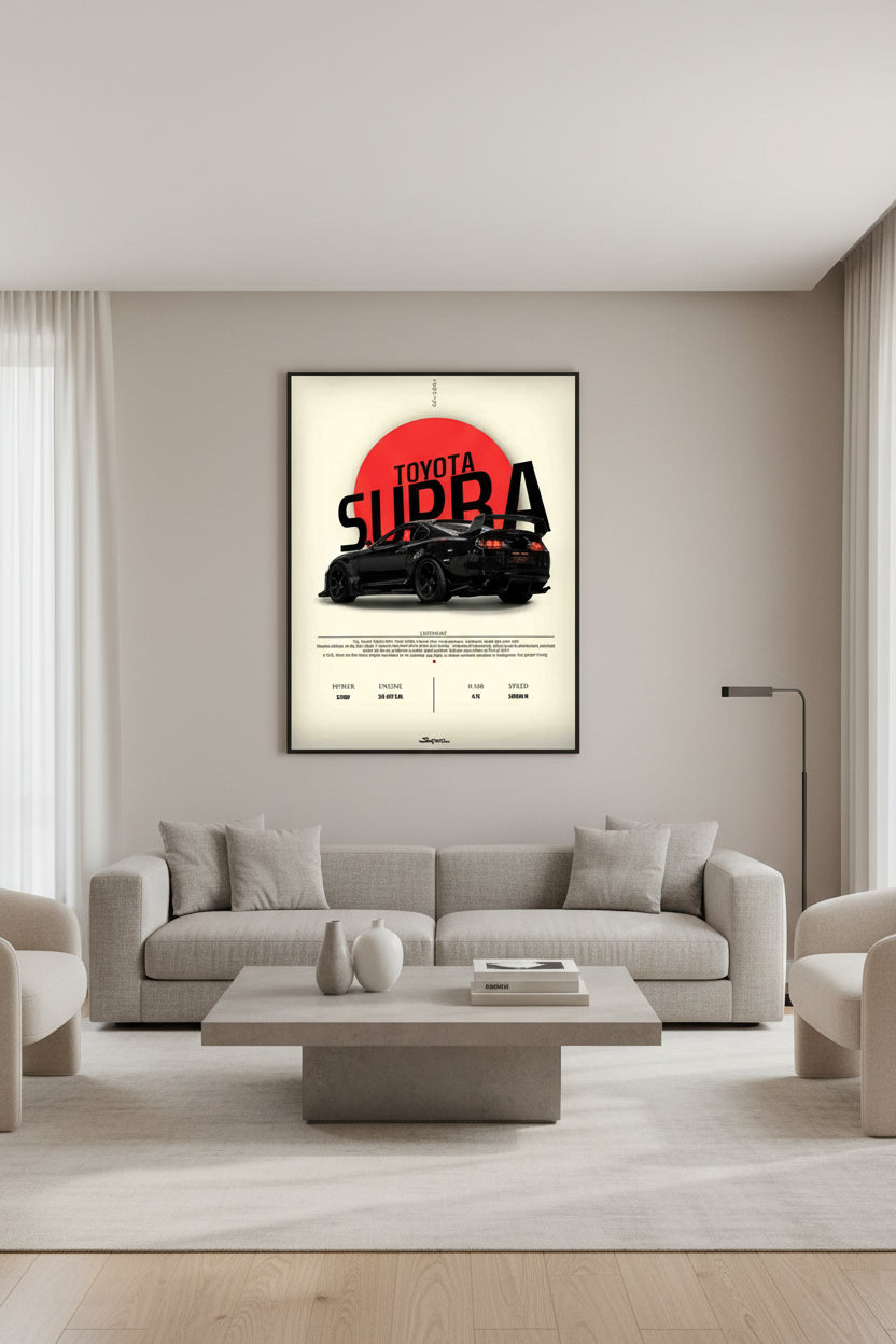 Cars - Black Toyota Supra