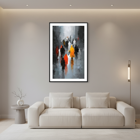 Black and White Muse framed wall art print — Casa Blend