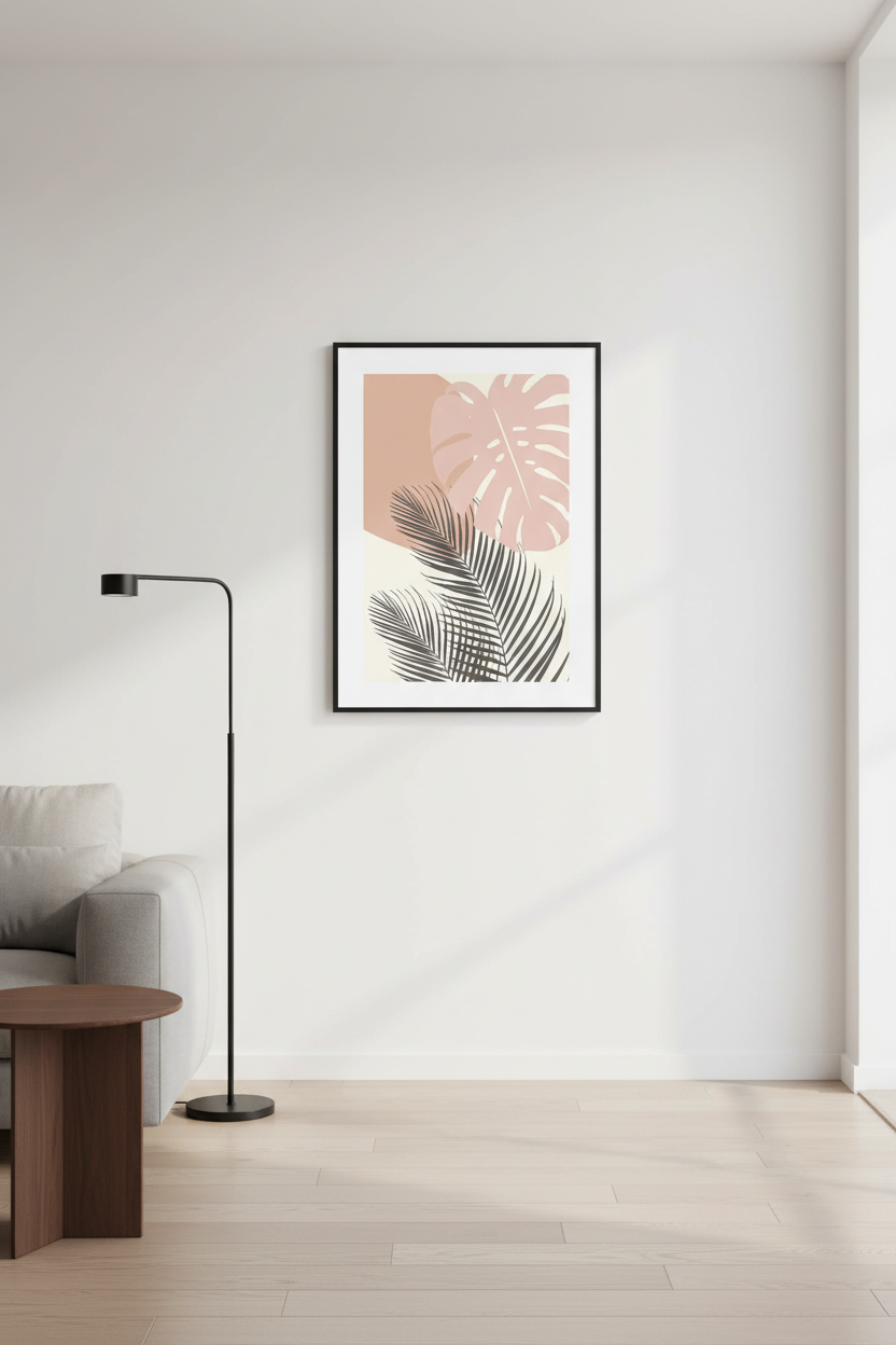 Abstract - Blush Tropics