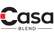 Logo of Casa Blend with a red square on a white background
