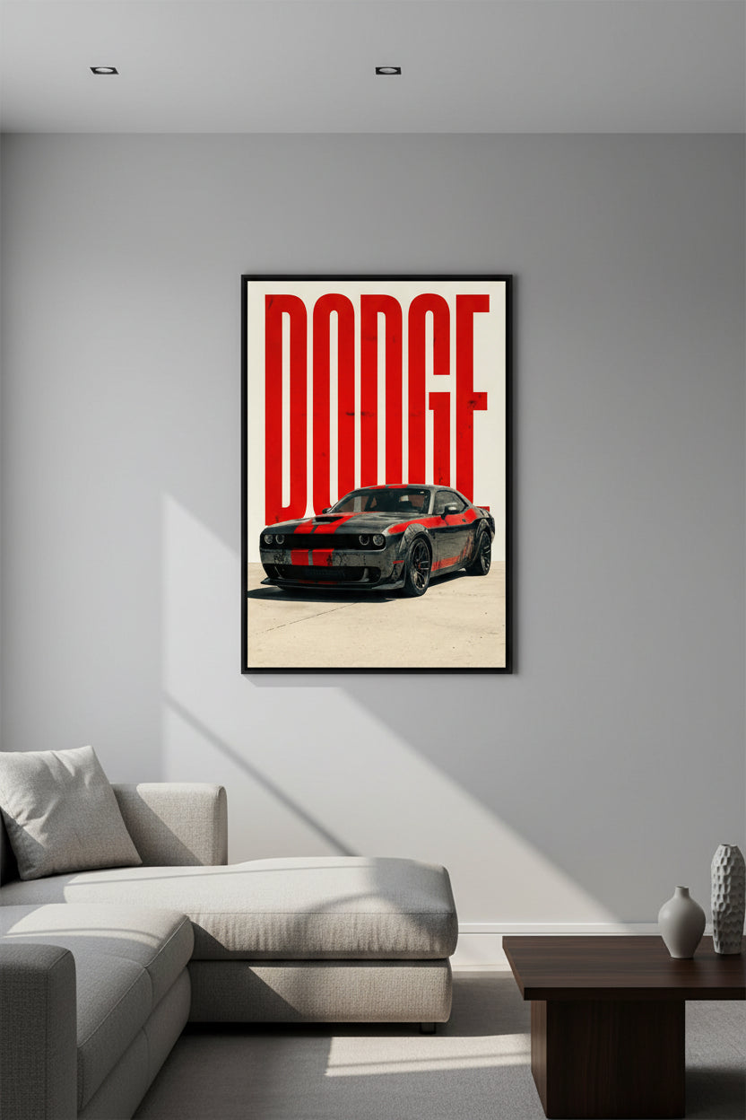 Cars - Red & Black Dodge Charger