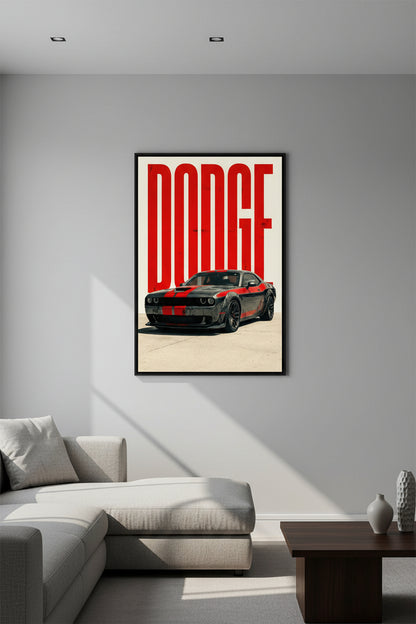 Cars - Red & Black Dodge Charger