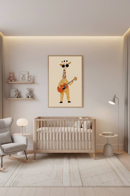 Kids Room – Giraffe with Guittar