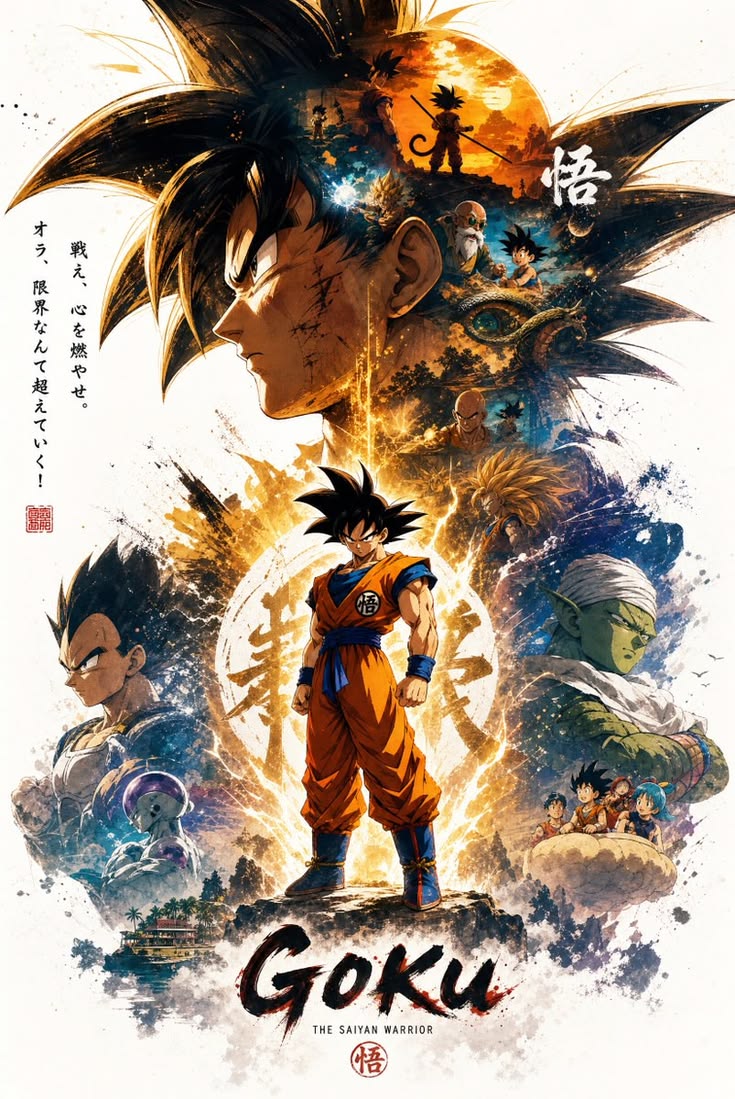 Gokuu framed wall art print — Casa Blend