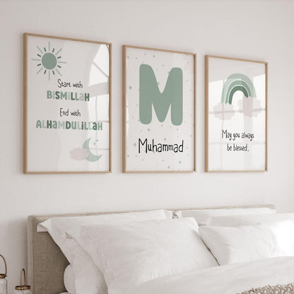 Kids Room - Custom- Blessing - Pack of 3