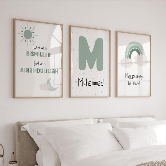Kids Room - Custom- Blessing - Pack of 3