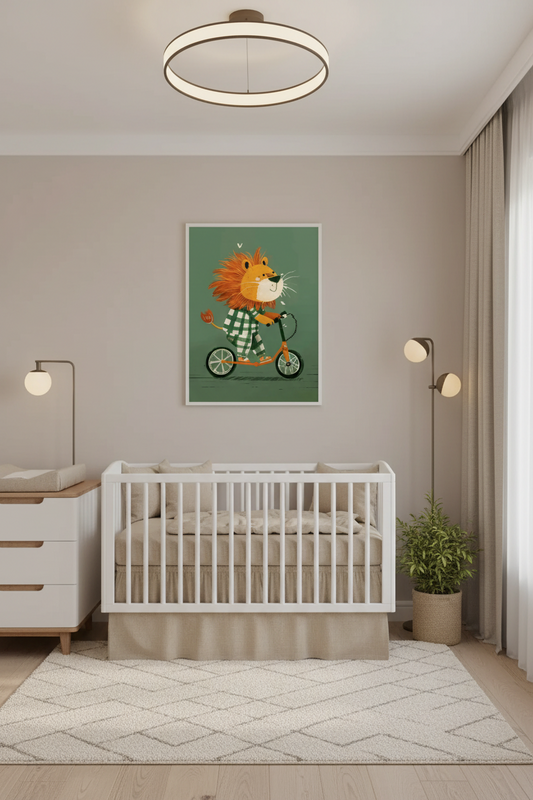 Kids Room – Lion on Scooter