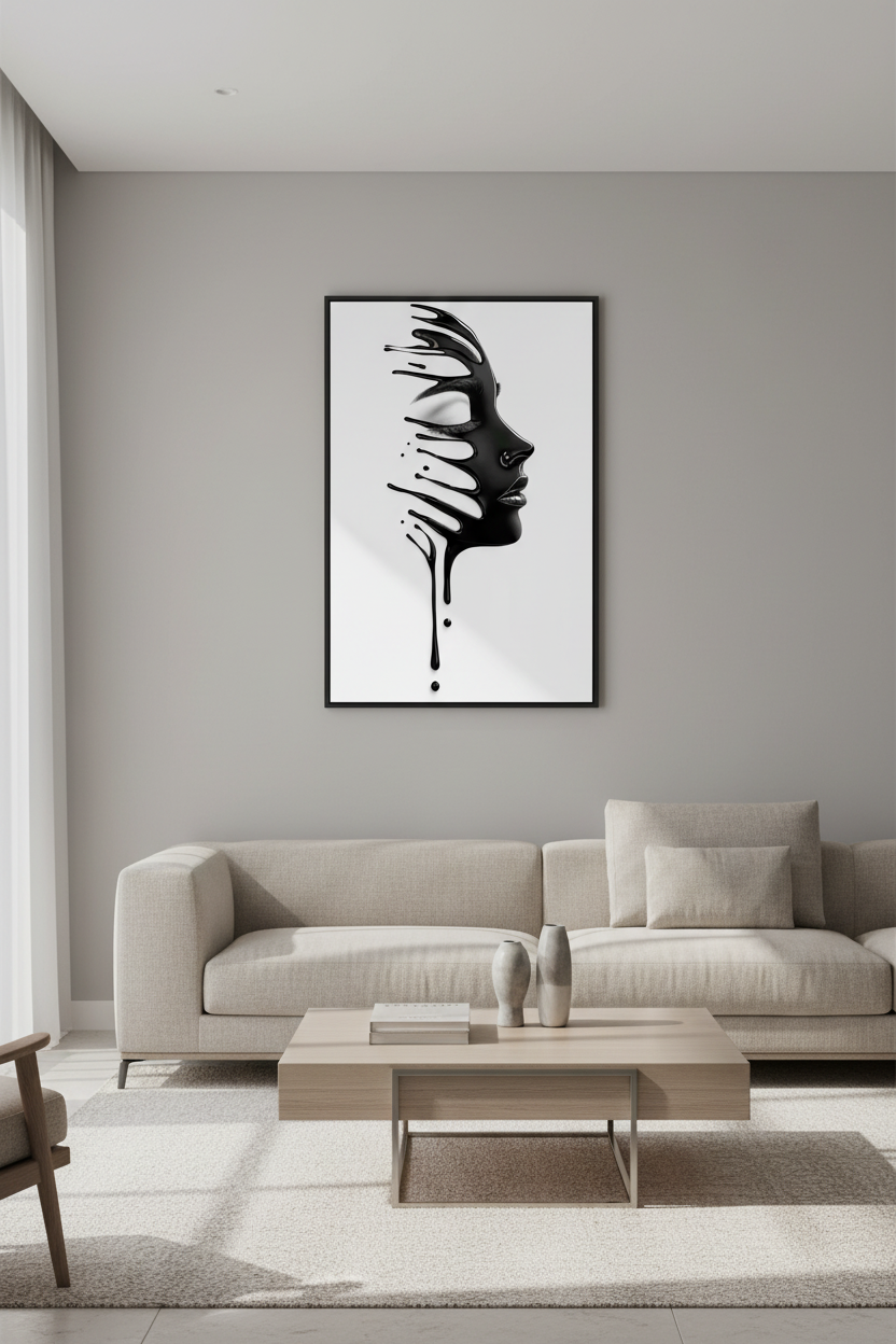 Abstract - Monochrome Flow