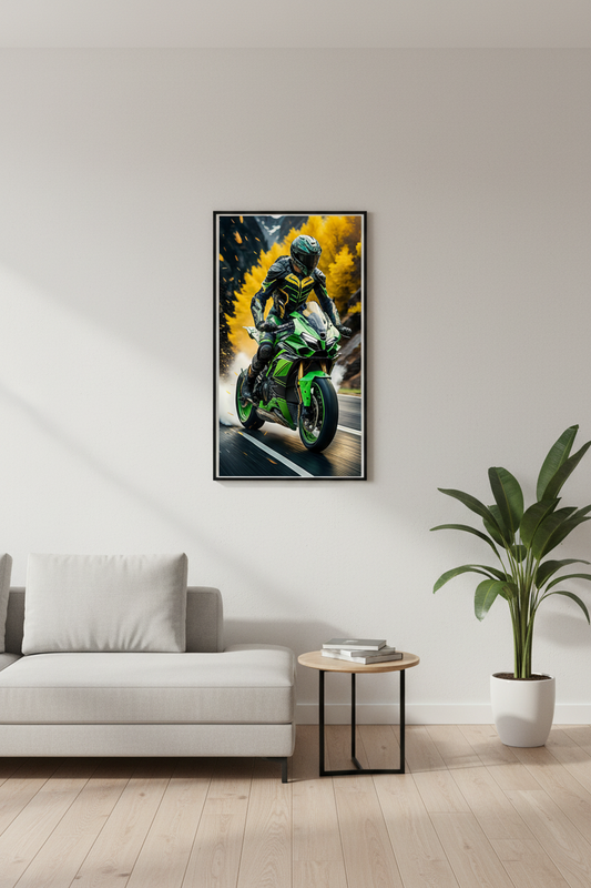Bikes - Green Motorcycle