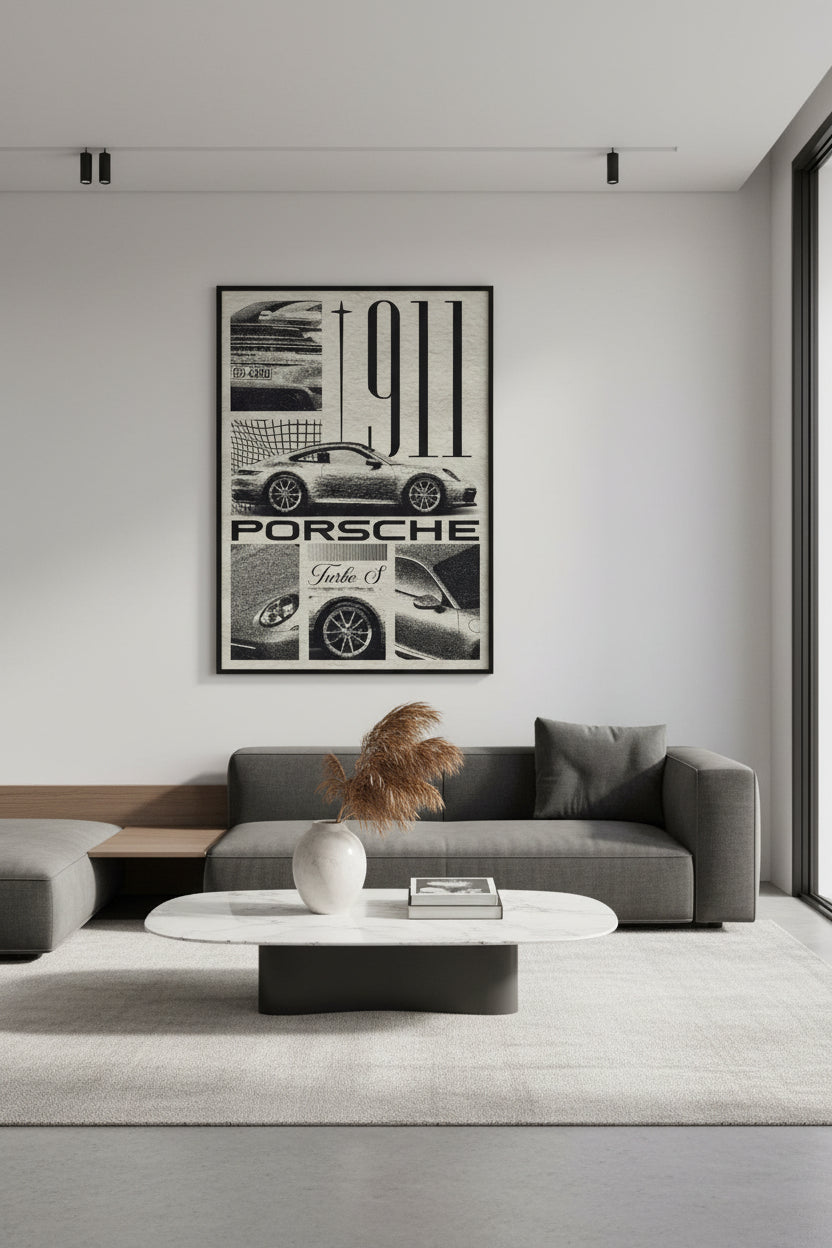 Cars - Black Porsche 911 Turbo-Classic