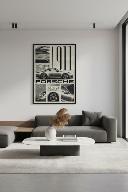 Cars - Black Porsche 911 Turbo-Classic