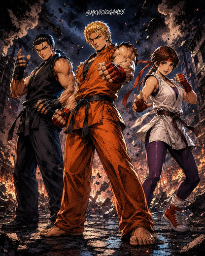 Gaming - Raccoon_Chun-Li_and_Ken