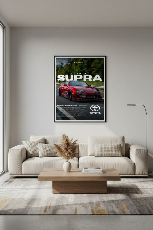 Cars - Red Toyota Supra