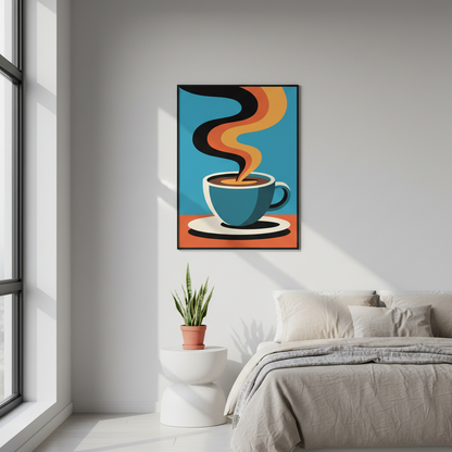 Retro - Steaming Coffee
