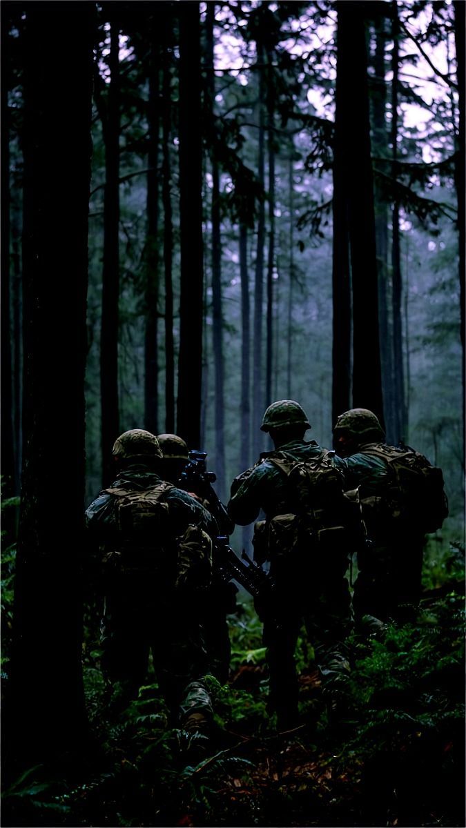 Soldiers in Forest
