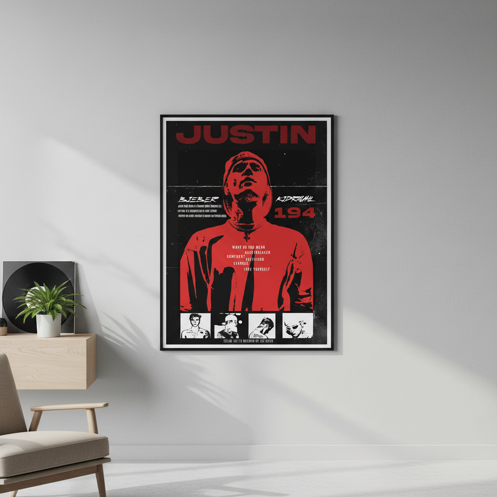 Justin B – Songs Wall Frame