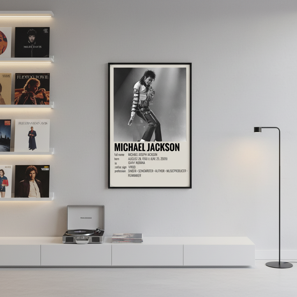 Michael Jackson – Songs Wall Frame