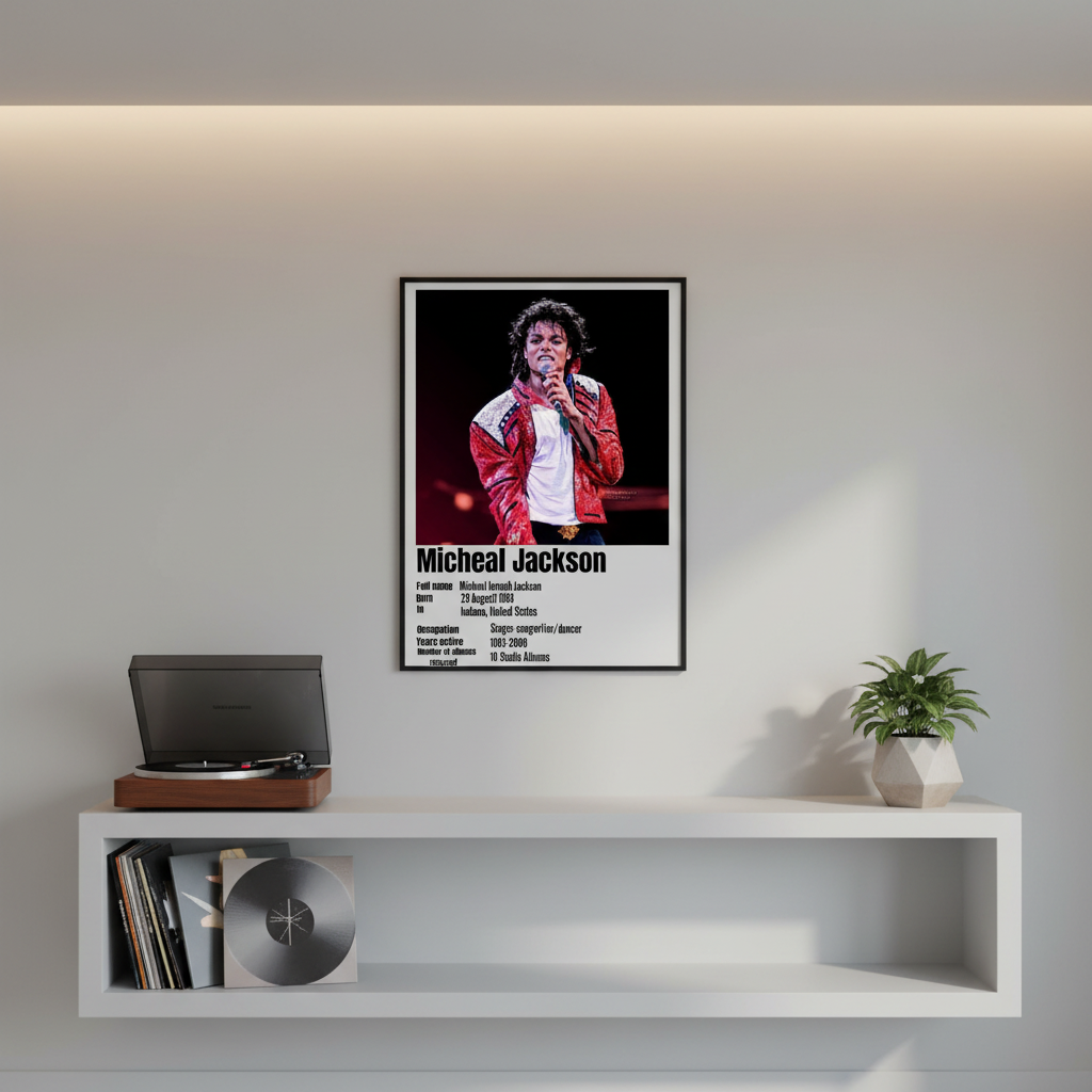 Michael Jackson – Songs Wall Frame