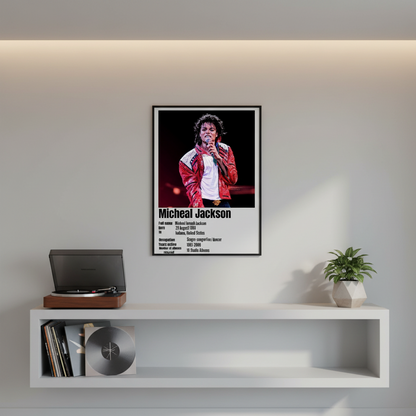 Michael Jackson – Songs Wall Frame