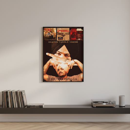 Sidhu Moosewala – Songs Wall Frame