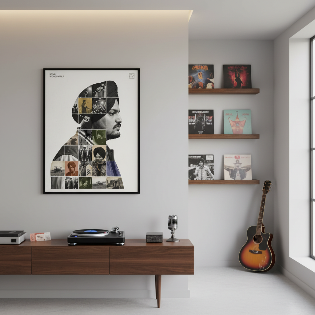 Sidhu Moosewala – Songs Wall Frame