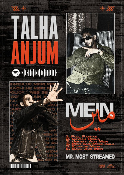 Talha Anjum – Songs Wall Frame