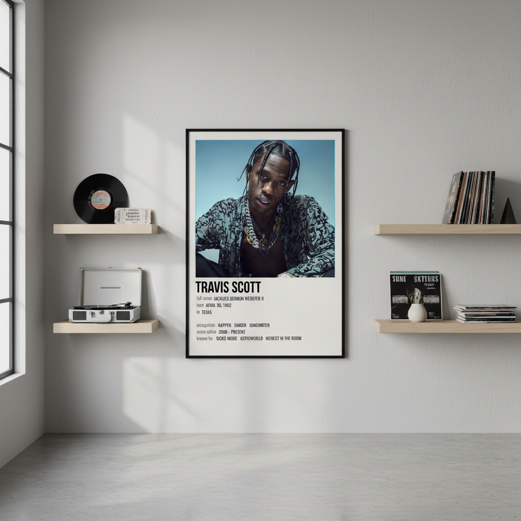 Travis Scott – Songs Wall Frame
