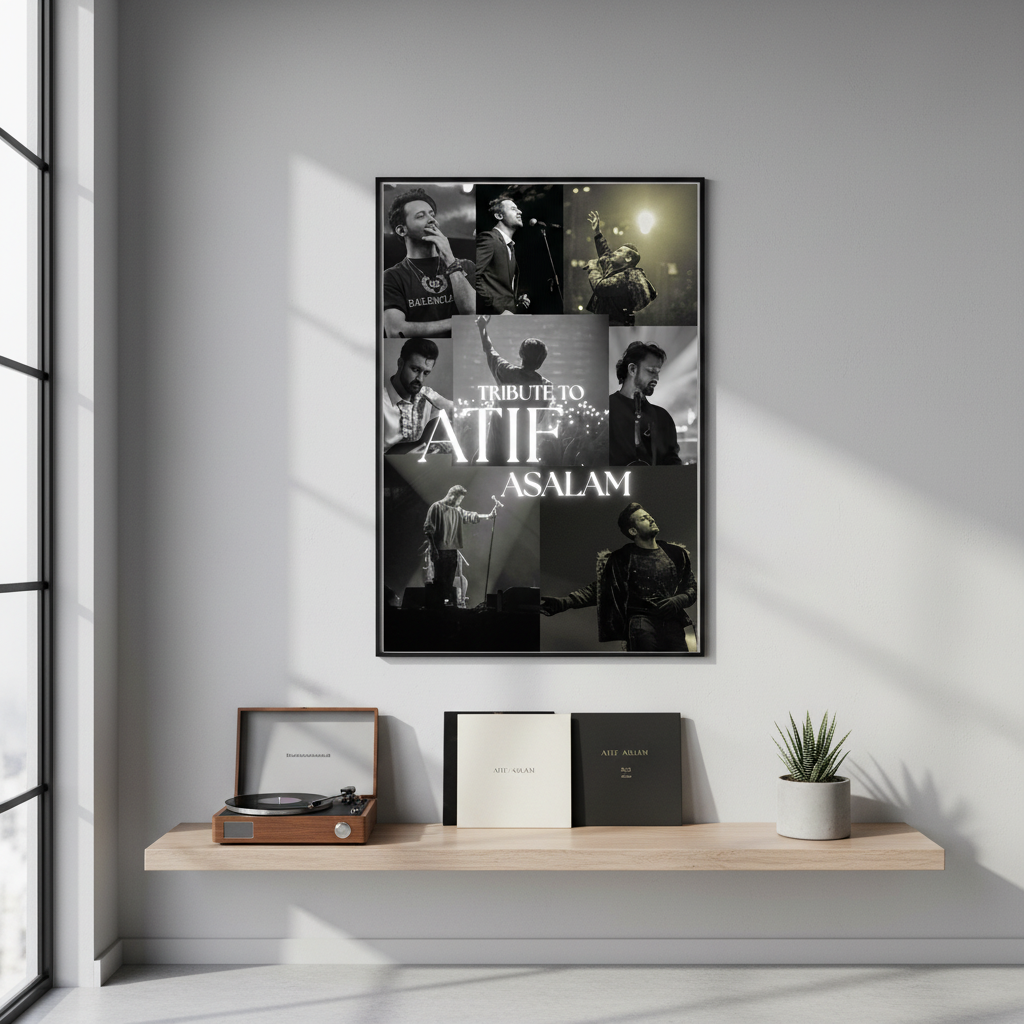 Atif Aslam – Songs Wall Frame