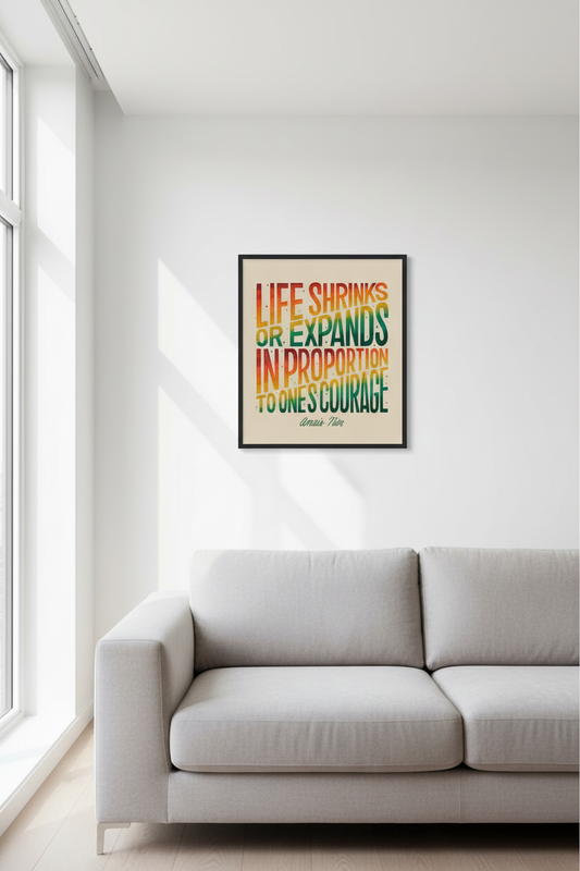 Typography - Courage & Growth