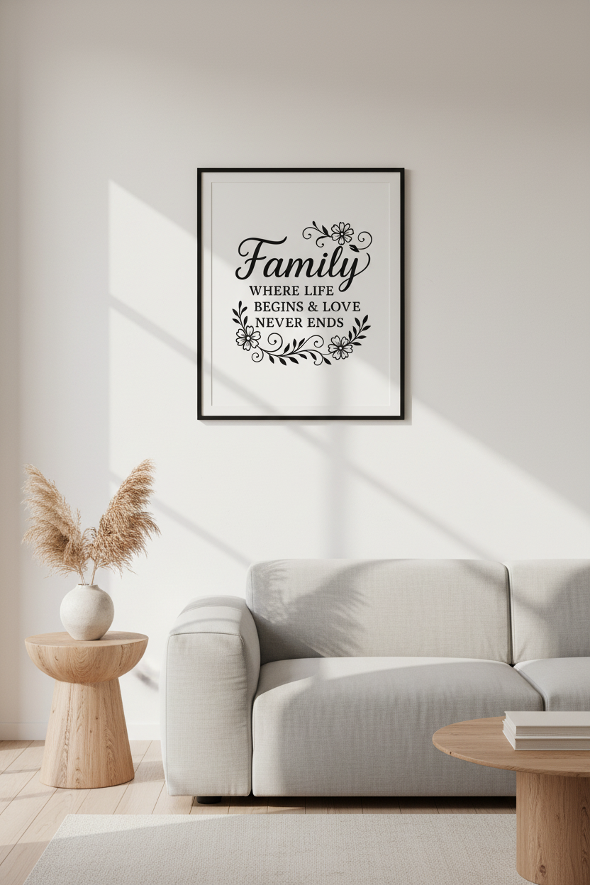 Typography - Family Love