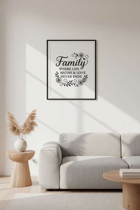 Typography - Family Love