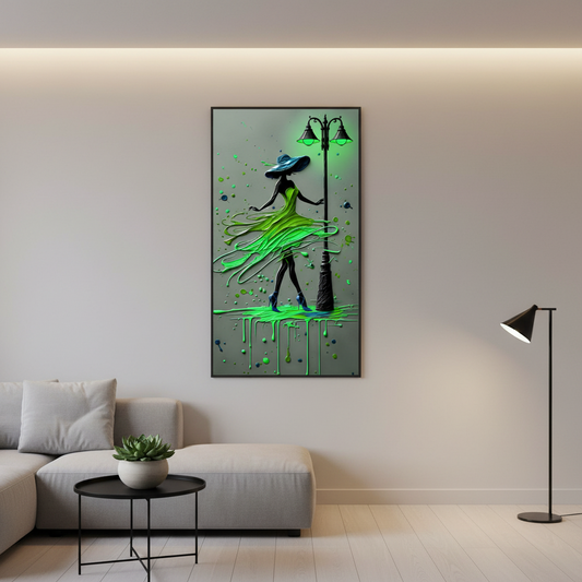 Verdant Flows framed wall art print — Casa Blend