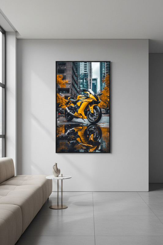 Bikes - Yellow Motorcycle