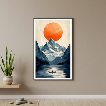 Nature’s Majesty - Lake with Mountains
