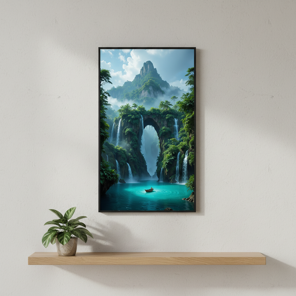 Nature’s Majesty - Cliff Waterfall