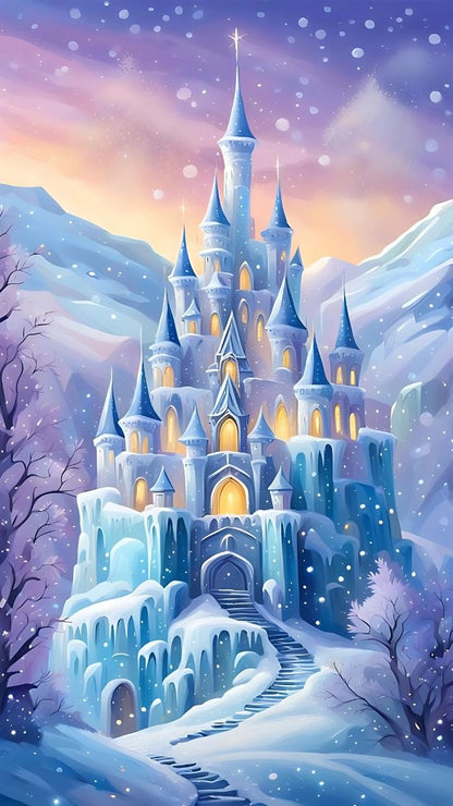 Frozen Castle framed wall art print — Casa Blend